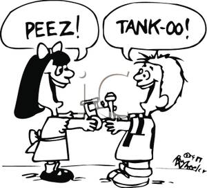 A_Black_and_White_Cartoon_Two_Kids_Talking_Baby_Talk_While_Sharing_a_Toy_Royalty_Free_Clipart_Picture_100706-174033-101053